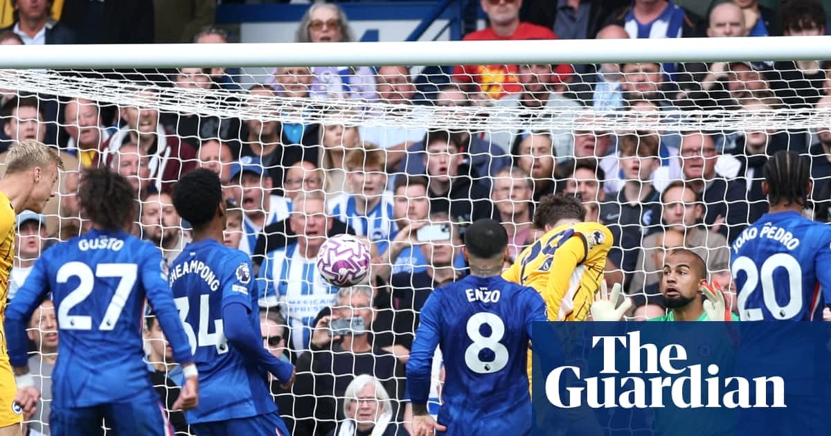 德库伊佩尔补时破门，韦尔贝克梅开二度，布莱顿3-1击败10人切尔西